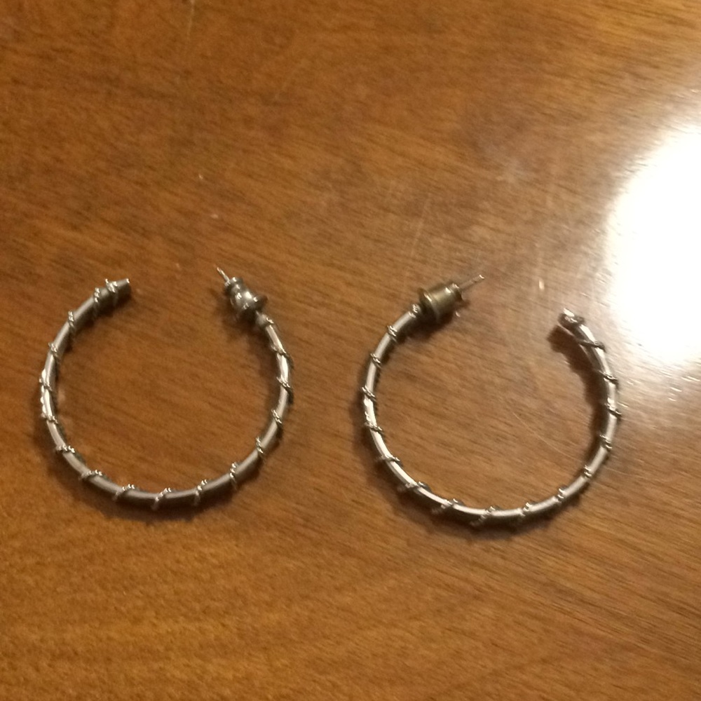 Silver earrings